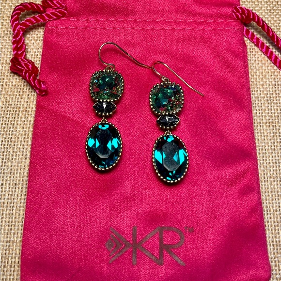 Silpada K&R Collection “Emerald Envy” Earrings - Picture 3 of 8